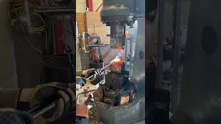 Forging Stainless Steel on the BECHE and Bernsdorfer Powerhammer damascus forging lufthammer [upl. by Adnorahc]