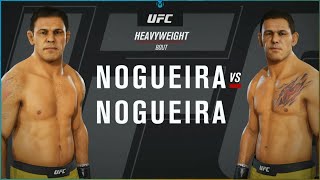 Minotauro Nogueira vs Minotouro Nogueira UFC Simulation 032324 [upl. by Thesda]