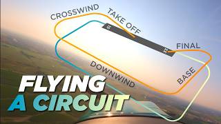 Flying a circuit in a Citabria airplane [upl. by Bryon]