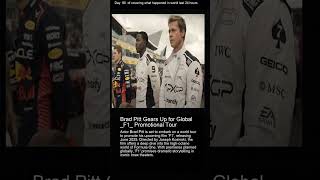 Brad Pitt Gears Up for Global F1 Promotional Tour [upl. by Wunder]