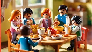 Playmobil Frühstücksvorbereitung für die Familie [upl. by Aralk]