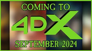 FILMS COMING TO THE 4DX MOVIE THEATER EXPERIENCE September 2024 4dx movies comingsoon [upl. by Zetes]