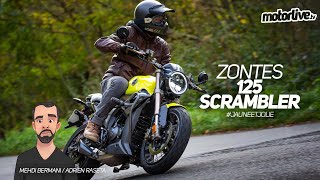 ZONTES 125 SCRAMBLER I TEST MOTORLIVE [upl. by Britton253]