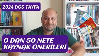 2024 Dgs Tayfa 0 Dan 50 Nete Kaynak Önerileri [upl. by Truda]