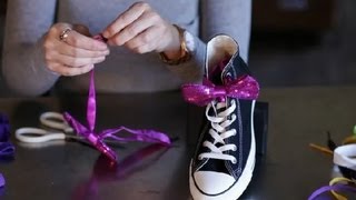 Decorative Ways to Lace Shoes  Shoelace Tutorials [upl. by Eimor500]