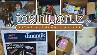 Taşınma Vlog 📦 Ev Taşıyoruz Kitaplar Ders Notları Eski Fotoğraflar ve Anılar 📚 Kitaplık Turumsu 🥰 [upl. by Zima]