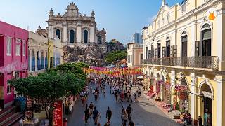 Macau🇲🇴 A Journey Through the City with the Asias Highest GDP 4K UHD [upl. by Balkin]