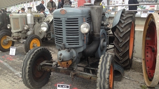 Tractomania de Caussade 2016 Tracteurs Landini SFV Orsi Old agricultural farm tractors [upl. by Anib]