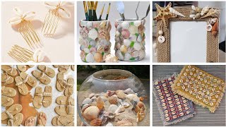 772  Seashell crafts  DIY craft with seashells  sea shell art and craft  seashell craft ideas [upl. by Tiga87]