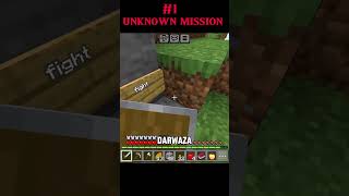 Unknown mission part 1  minecraft unknown mission scam 🙀  minecraft shorts viralshorts [upl. by Donn]