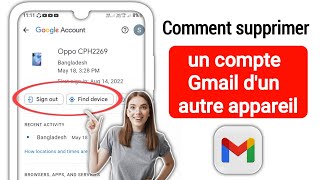 Comment supprimer votre compte Gmail dun autre appareil mise à jour [upl. by Nnaxor]