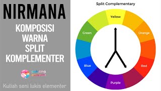 KOMPOSISI WARNA SPLIT KOMPLEMENTER NIRMANA [upl. by Benedicta813]