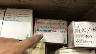 Gluconorm VG 2 Forte Tablet uses  price  composition  dose  side effects  review  in hindi [upl. by Quintus]