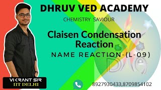 Name ReactionL10Claisen condensation and Dieckmann reactionVikrant sir IITJAM  DU NET GATE [upl. by Lyreb]