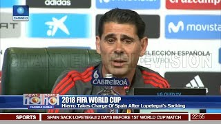 Hierro Takes Charge Of Spain After Lopeteguis Sacking Pt4News10 130618 [upl. by Yatnoj]