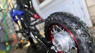 How To Put Chain Lube On Mototec 48V 1600W Pit Bike [upl. by Ttayh]