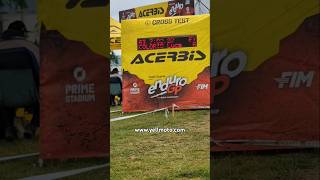 Luca Colorio Crosses the finishing line on Acerbis Cross Test Sunday Afternoon GP Enduro Of Wales [upl. by Arrac]