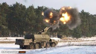 Today Ukrainian forces used Zuzana 2 155mm howitzers to destroy Russia How great is this weapon [upl. by Nirol982]