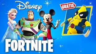 EVENTO FORTNITE x DISNEY  RECOMPENSA GRÁTIS [upl. by Nelia]