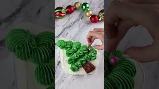 The Grinch Tree Cake 🎄HOLIDAY COUNTDOWN DAY 25 shorts [upl. by Anselma]