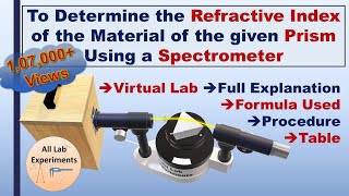 Refractive Index of Prism  Full Experiment amp Practical File [upl. by Ruthy]