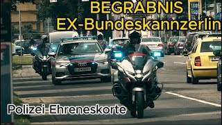 POLIZEILICHE EHRENESKORTE ExBundeskanzlerin Brigitte Bierlein [upl. by Itsur]