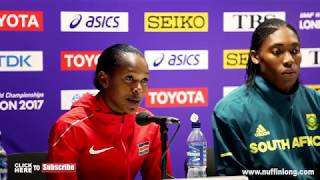 CASTER SEMENYA ADDRESS DNAGENDER ISSUES ANGRILY IN PRESS CONFERENCE [upl. by Eanej]