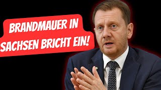 Kurswechsel Die Brandmauer in Sachsen gibt nach Michael Kretschmer [upl. by Basia662]