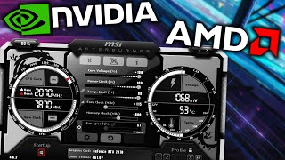 How to Overclock your PC GPU Nvidia amp AMD Safely to Boost Performance using MSI Afterburner [upl. by Attennod567]