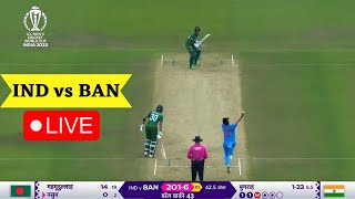 🔴India vs Bangladesh Live  IND vs BAN Live World Cup Match  IND vs BAN Highlights [upl. by Melvina]