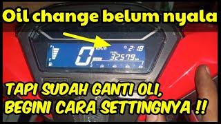 Cara setting oil change sebelum oil change menyala oilchange vario150 vario125 [upl. by Oiramd237]