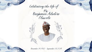 Funeral Service for PA Benjamin Adedire Oluwole [upl. by Rialcnis901]