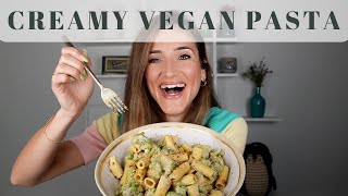 Vegan Creamy Broccoli Pasta  Easy amp Delicious Recipe  Bit Healthier [upl. by Eissim]