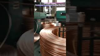 Refined Copper  Horizontal Continuous Casting Machine Electrolyticcopper Refine [upl. by Christy]