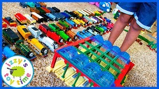 ORGANIZING A GAJILLION TRACKMASTER AND TOMY PIECES Fun Toy Trains with Thomas and Friends [upl. by Stalker]