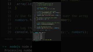 Efficient Array Processing with forEach in Nodejs [upl. by Lewak]