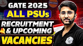 Upcoming PSU Opportunities for GATE 2025 Aspirants  PSU Through GATE 2025 [upl. by Zsa Zsa451]