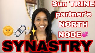 SYNASTRY Sun TRINE North Node synastry A Fated Connection🔗☀️ [upl. by Nicolais]