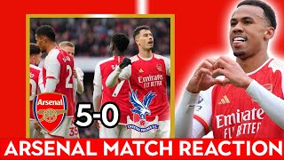 FINALLY WE WIN AGAIN  Arsenal 50 Crystal Palace Match Reaction [upl. by Cromwell904]