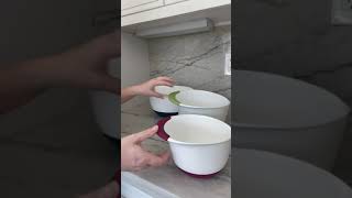 OXO Plastic Good Grips 3 Piece Mixing Bowl Set Review [upl. by Neelrahs]