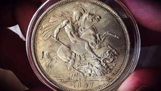 26d 4s and Crown from 1887 Victoria Jubilee  what could be better to kick off 2018 [upl. by Luedtke848]