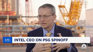 Intel CEO Pat Gelsinger on PSG spinoff Were creating two businesses inside of one Intel [upl. by Lasley]