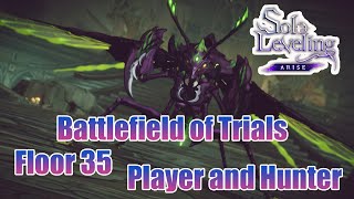 Floor 35 The HARDEST Boss in Arise Battlefield of Trials Solo LevelingArise [upl. by Enylrac]