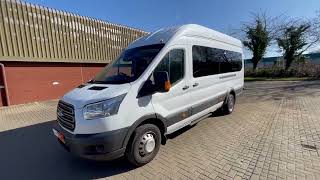 Ford Transit 17 Seat Euro 6 Walkaround 2018 [upl. by Kiraa]