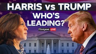 US Election 2024 LIVE Polls Tighten as Trump amp Harris Target Swing States  Trump vs Harris [upl. by Nyrret]