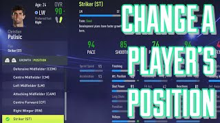 How To Change Player Positions In FIFA 22 Career Mode [upl. by Brader]