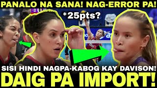 Sisi Rondina DAIG PA ang IMPORT HINDI NagpaKABOG kay DAVISON PANALO NA NAGERROR PA  PVL 2024 [upl. by Lindly]