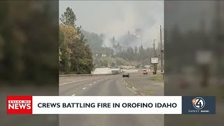 FIREWATCH Evacuations ordered for wildfire burning near Orofino [upl. by Ul]