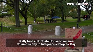 VIDEO NOW Rally at the State House to rename Columbus Day to Indigenous Peoples Day [upl. by Gratianna]