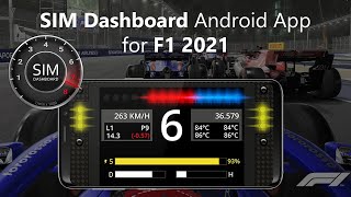 SIM Dashboard Android App for F1 23  F1 22  F1 2021 PC and Consoles [upl. by Lebna]